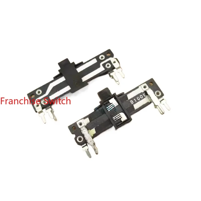 

50PCS Total Length 40MM Shank 4MM 100K In-line Double Vertical Straight Sliding Potentiometer B100K Fader Adjustment