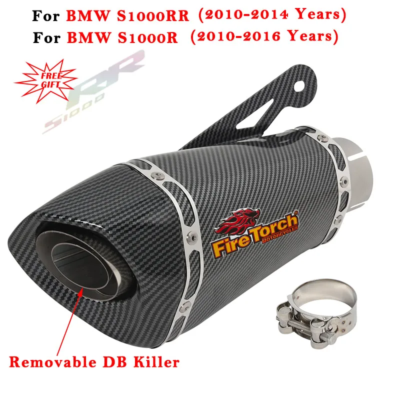 Slip On For BMW S1000RR S1000R S1000 S 1000 R RR 2010 - 2016 Motorcycle Exhaust Escape System Modified Muffler With DB Killer