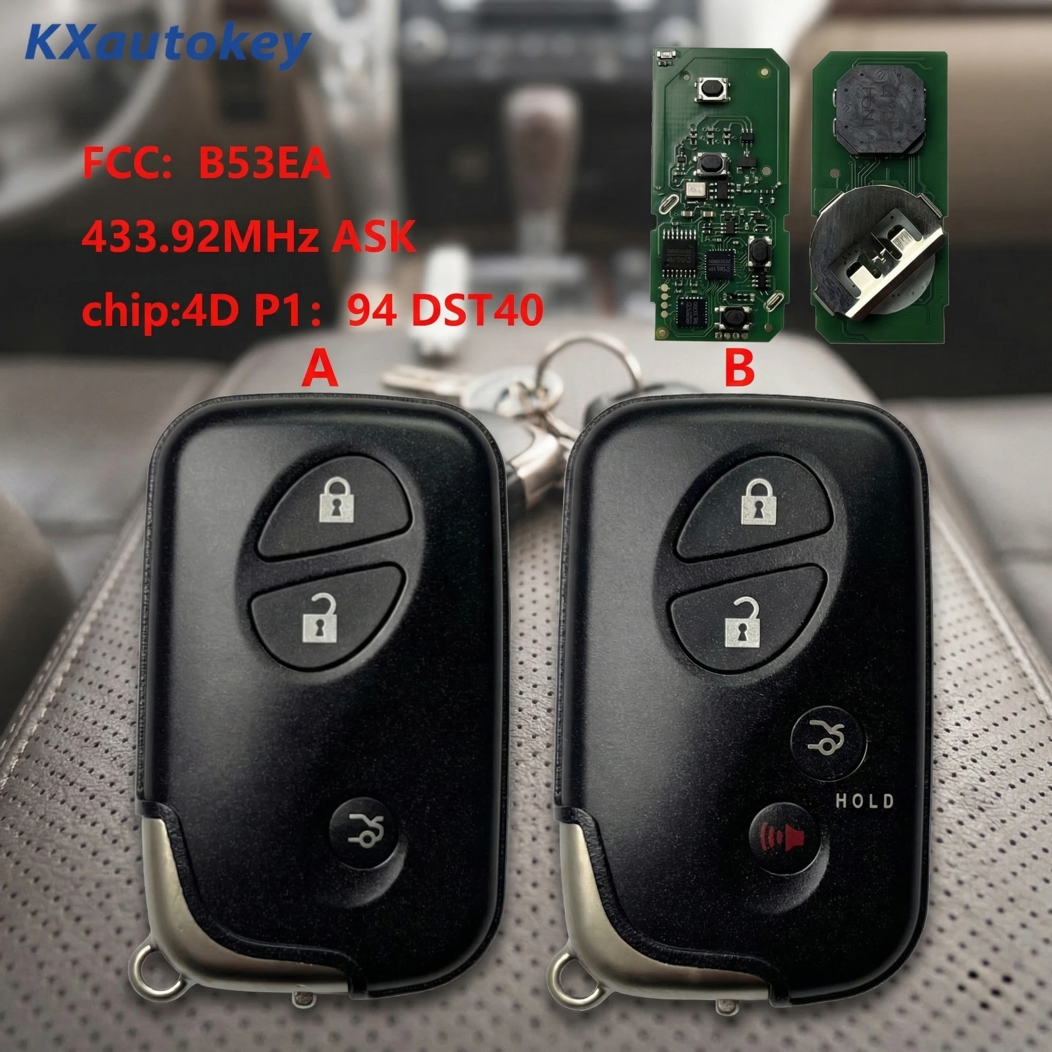 

KXK052006 Aftermarket Key For Lexus LX570 GS450L GS430 LS460 GS300 IS350 FCCID-B53EA Programmable Smart Key For Lexus