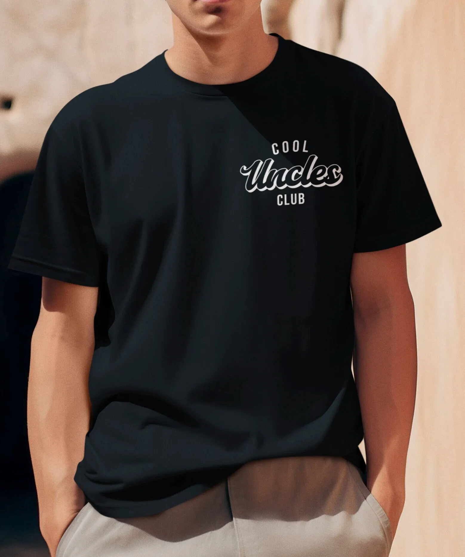 Coole Onkel Club T-Shirt für Männer Schwangerschaft Ankündigung Onkel neu lustig zu sein