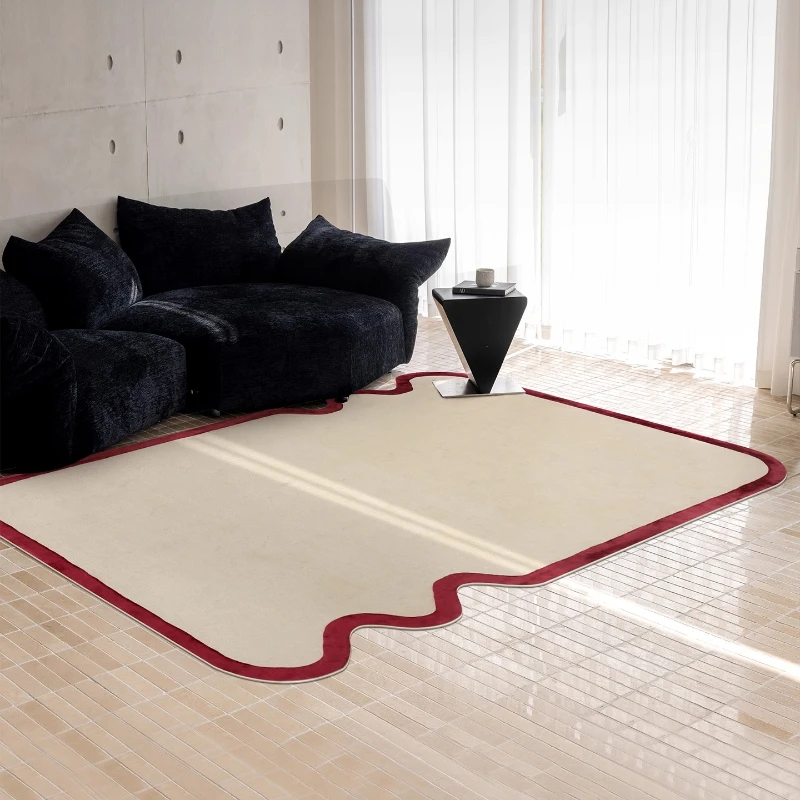 Modern Style Bedroom Decor Carpet Thick Plush Study Floor Mat Fluffy Soft Cloakroom Rug Irregular Shapes Carpets for Living Room