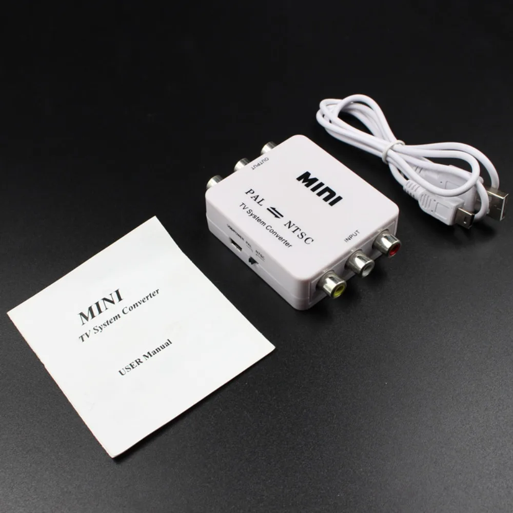 Signal Conversion PAL To NTSC Converter Connection Box NTSC To PAL AV Input/output Video Converter