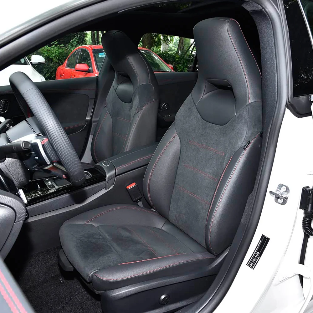 Spezieller Autositzbezug für Mercedes Benz CLA CLA 200 2020 2021 2022 2023 2024 2025 2026 PU-Leder Sitzkissen Autositzbezüge