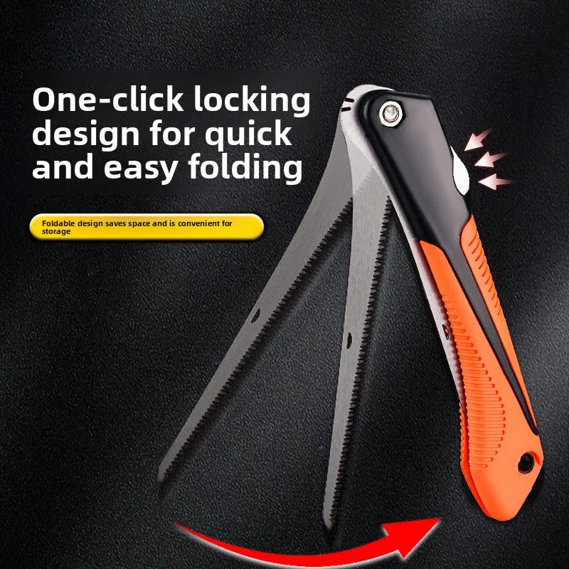 Folding Hand Saw Hardened Triple‑ground Durable Woodworking Pruning Saw Tree Cutting Garden Work