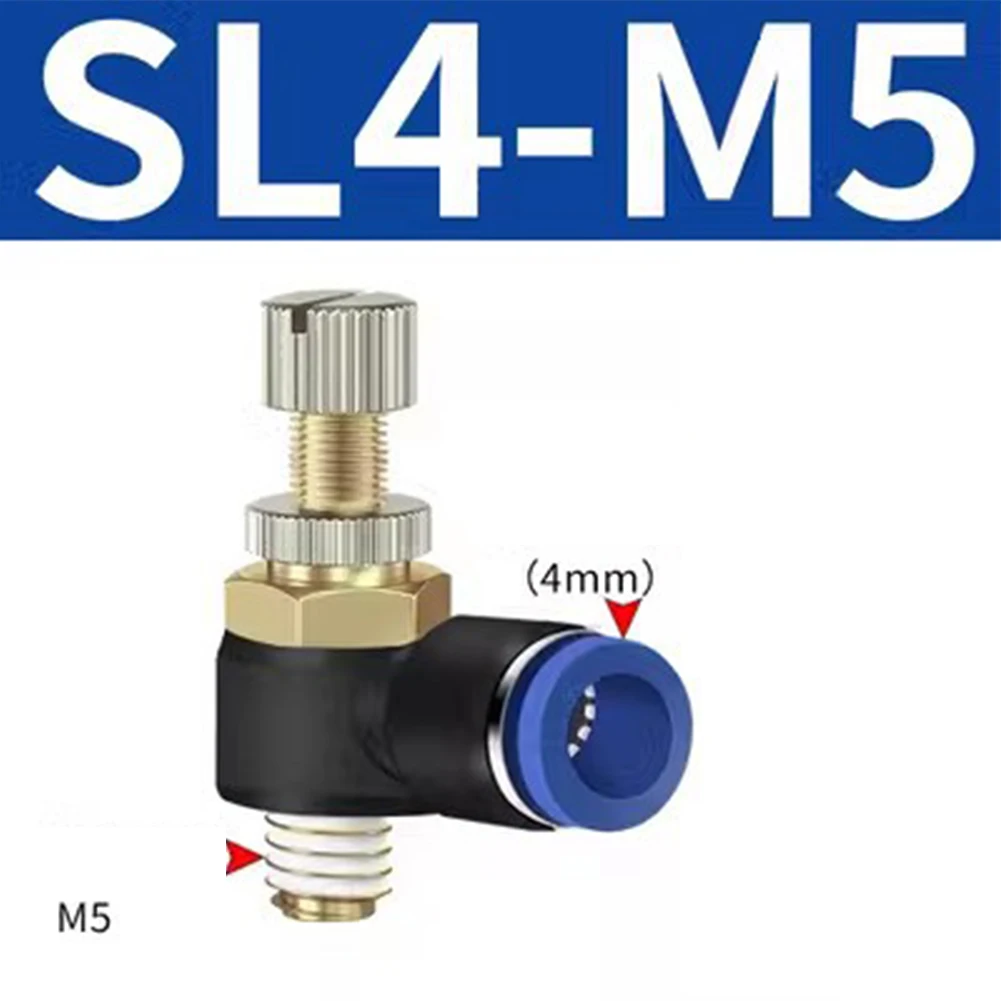 Pneumatics Air Throttle Valve Speed Control Quick Hose Tube Water Fitting Connector Pneumatic Fittings