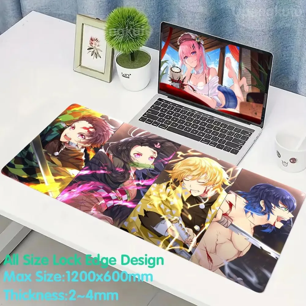 

Gaming Laptops Keyboard Mat Demon Slayer Mouse Pad Deskmat Pc Accessories Desk Protector Mousepad Gamer Mats