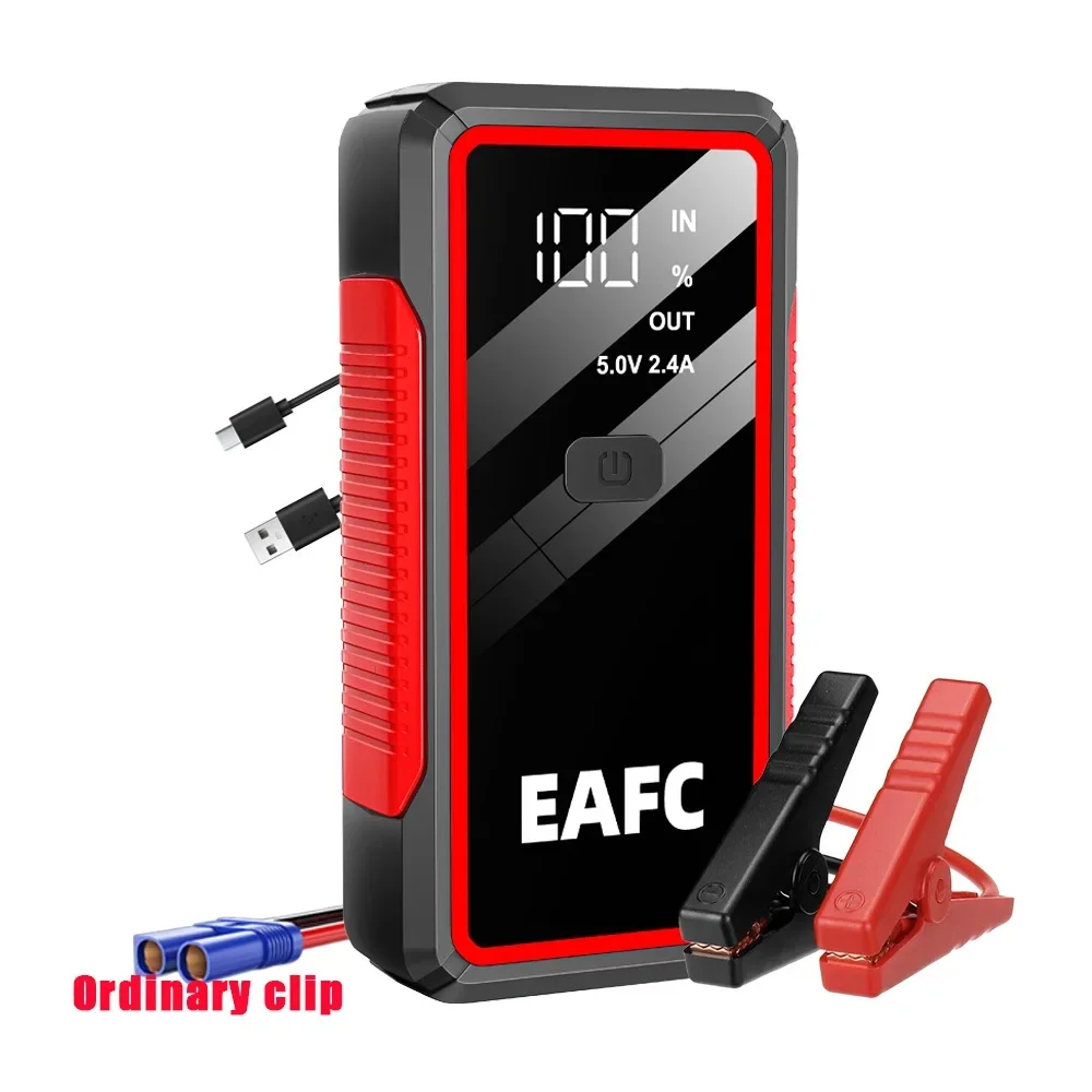 2000A/1200A Jump Starter Power Bank Portable 12V Car Battery Booster Charger For Petrol Diesel-powered 6.0L/4.0L Car Starter