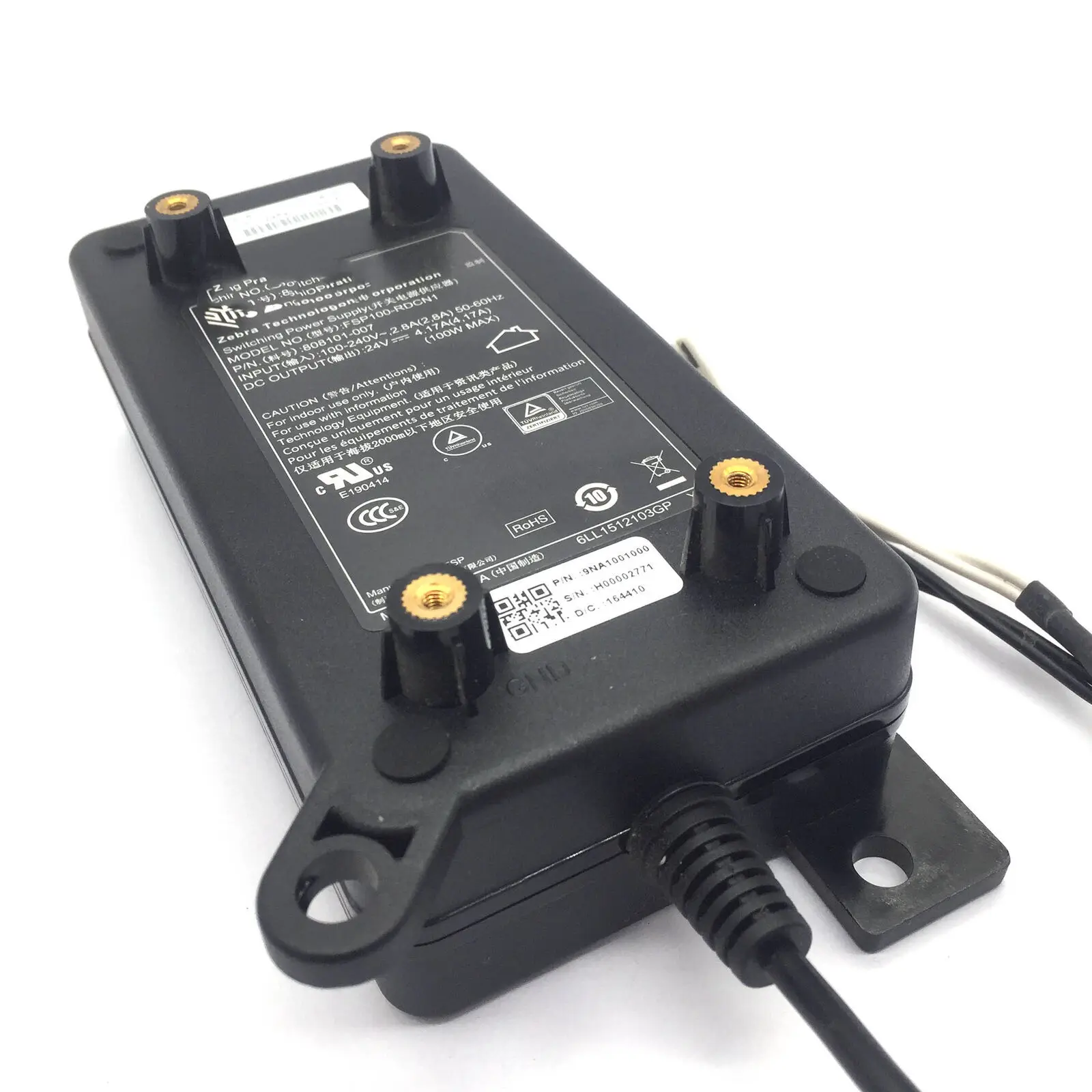Fonte de alimentação se encaixa para ZEBRA ZT210 ZT230 FSP100-RDCN1 ZT200 ZT 200 ZT 230