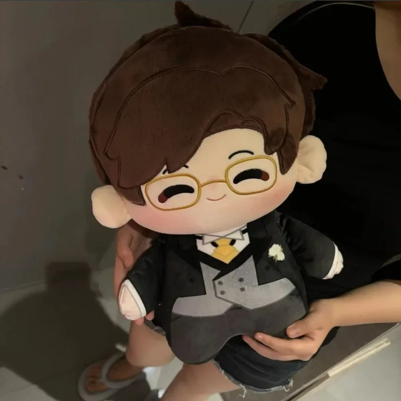 40CM Anime Light and Night Evan Attribute Sitting Posture Plush Doll Cartoon Cotton Stuffed Toys Plushie Gift Mascot Ornament