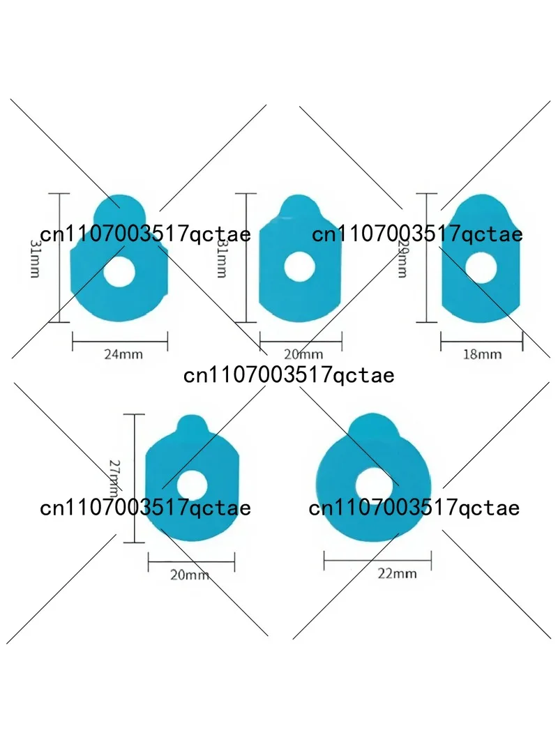 Optical Eyeglasses Lens Blocking Pads Pastilles Adhesives Double Sided Non-Slip Sticker for Lens Edging 1000PCS