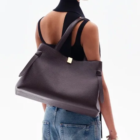High-End Version 2026 New Yuze Pot Sticker Bag Genuine Leather Single Shoulder Slant Crossbody Bag Large Capacity Commuter To...