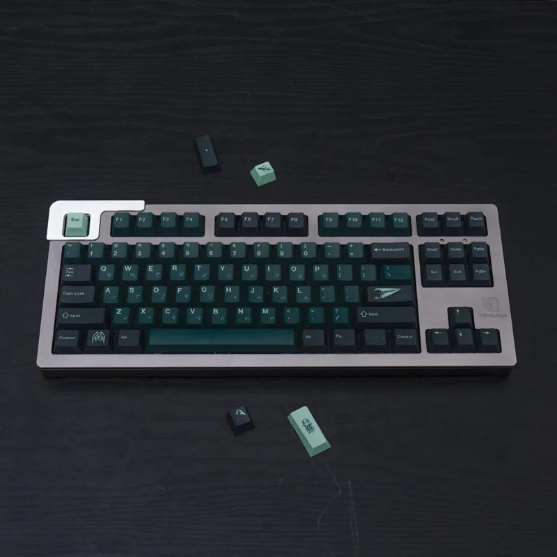 GMK Terror Below большой набор колпачков из ПБТ DYE-SUB Cherry Profile, английские индивидуальные индивидуальные колпачки для клавиш для механической клавиатуры 61/64/68