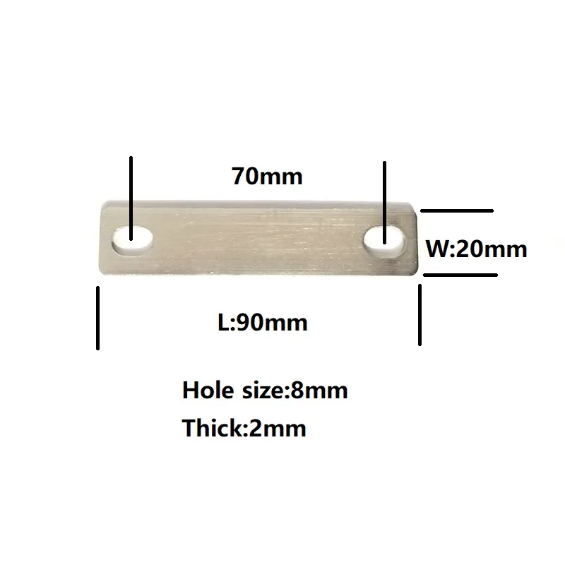 4 szt. Battery Bus Bar nikiel miedź 70mm rozstaw otworów M8 złącze baterii pasek klip słup kontakt dla ogniw litowych LiFePO4