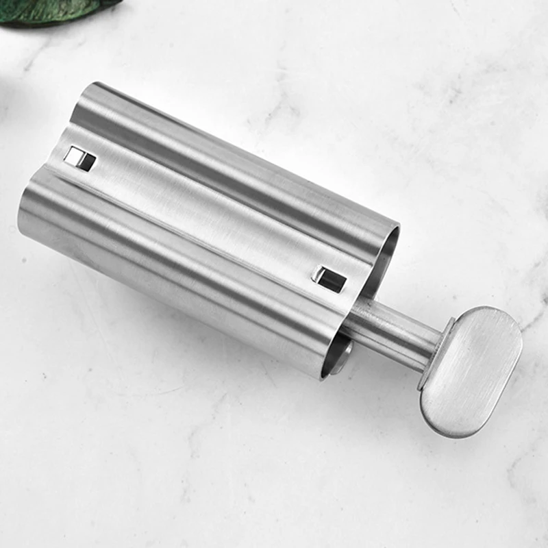 

1pc Stainless Steel Wringer Roller Rotate Dispenser for Ointments Cosmetics Bathroom Accessories Toothpaste Squeezer Tube Roller