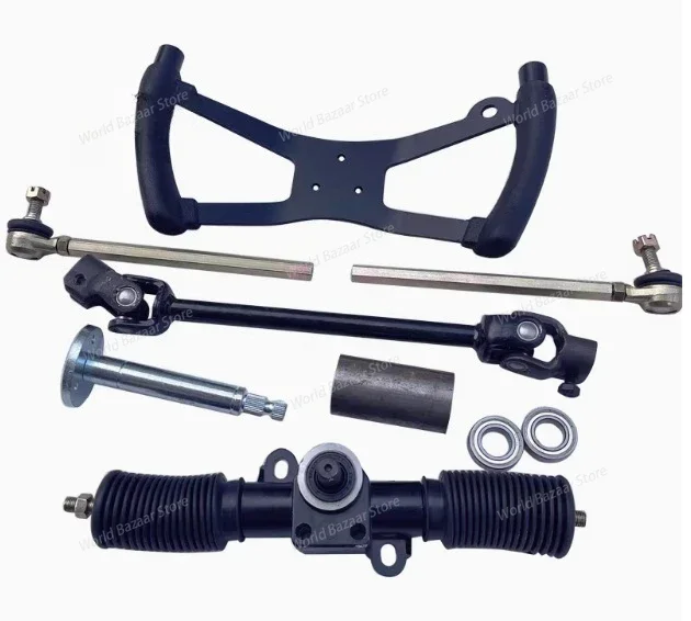 

Аксессуары для четырехколесного картинга для электрического мотоцикла, руль, рулевой механизм 32/42 см, комплект рулевого механизма в сборе