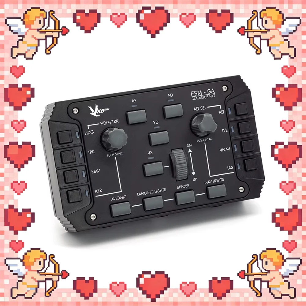

Модуль расширения игрового джойстика VKBSIM GNX FSM-GA, роликовый энкодер, двухцветная LED-подсветка, имитация авиационного джойстика, многофункциональный кронштейн, подарки