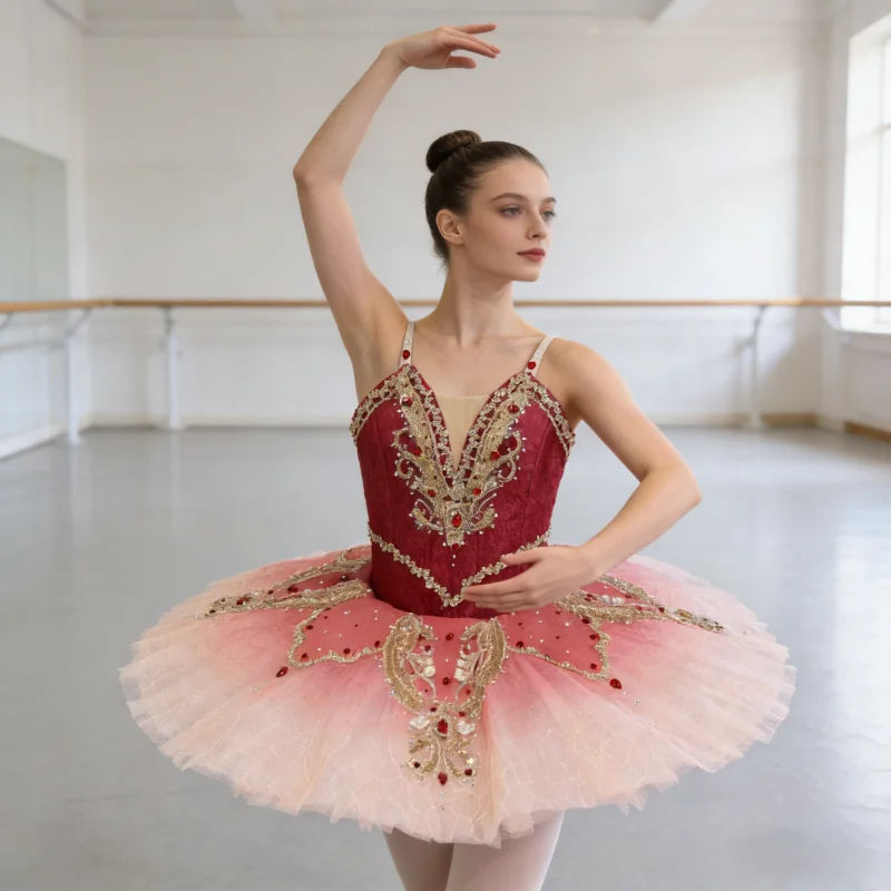 

BT26011016 Professional Custom Size Custom Color Kids Girls Women Adult Red Ballet Tutu Costumes