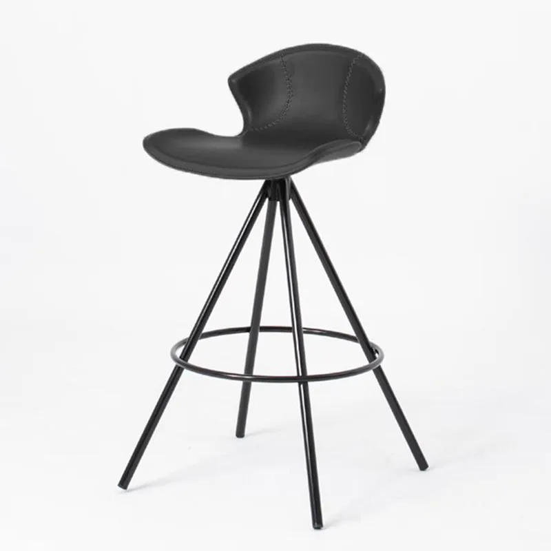 Height Bedroom Barstools Design With Back Metal Designer Aesthetic Wishbone Bar Chairs Long Balcony Taburete Alto Home Furniture