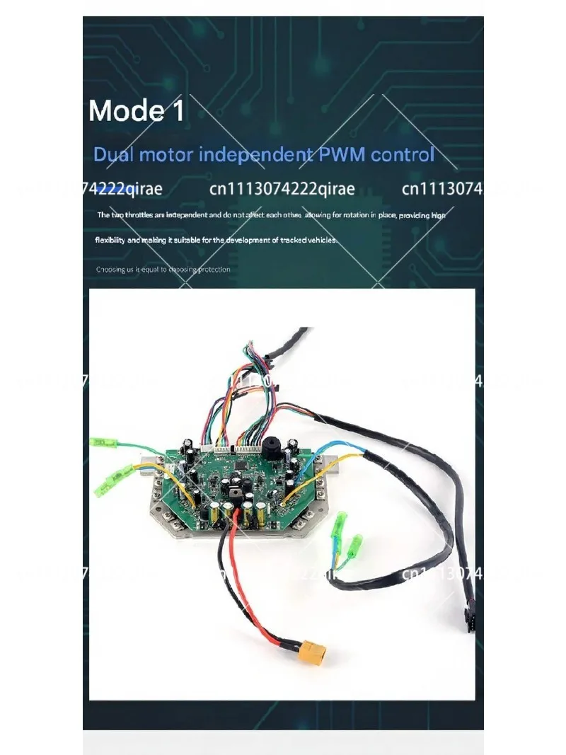 36v wheel hub motor controller, dual drive sensing foc controller, electric go kart controller