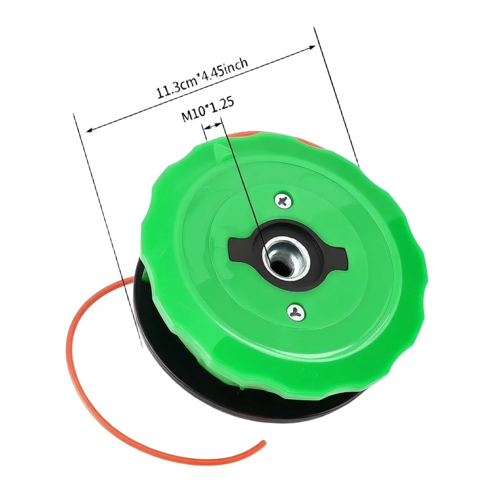 Nylon Trimmer Head Replacement for Lawn Mowers Fitted with Gas or Electric Drives and Standard Spool Mounting Systems