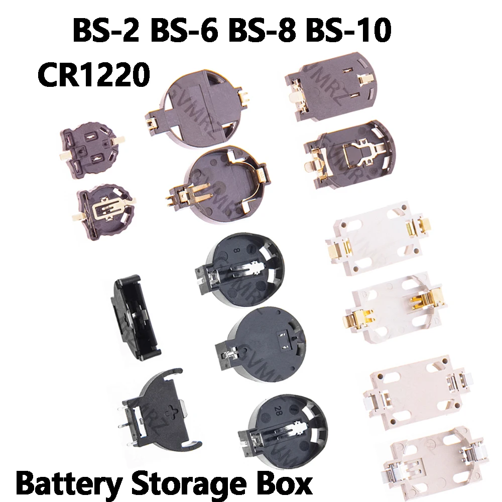 5PCS BS-2 BS-6 3V CR2025 BS-8 CR2032 Button Battery Socket Holder 2025 2032 Battery  Storage Box Integrated circuit