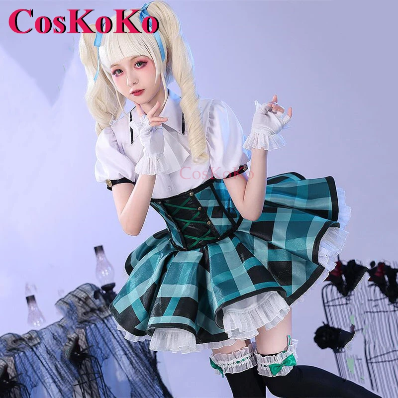 CosKoKo Todo Yurika Cosplay Game Aikatsu! Costume Gorgeous Sweet Lovely Uniform Dress Halloween Party Role Play Clothing S-L New