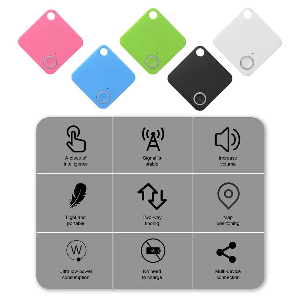 Hot Mini GPS Wireless-compatibile Tracker Key Wallet Finder Locator Anti-lose Tracking Device Car GPS Tracker Dog Collar Tracker