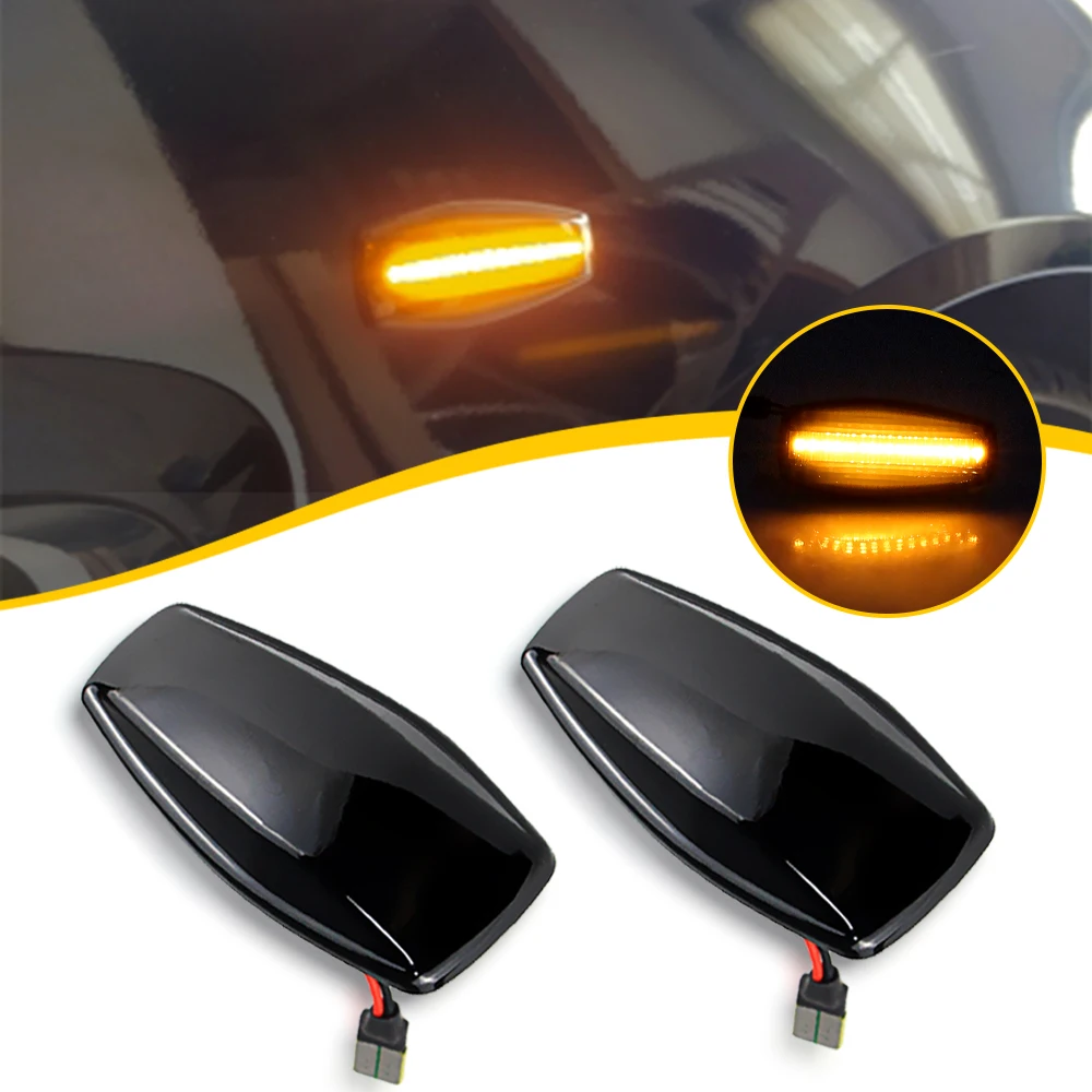 

2 шт. для Hyundai i10 Getz Elantra Sonata XG Tucson Terracan Coupe Trajet KIA Rio светодиодный динамический указатель поворота боковой габаритный фонарь