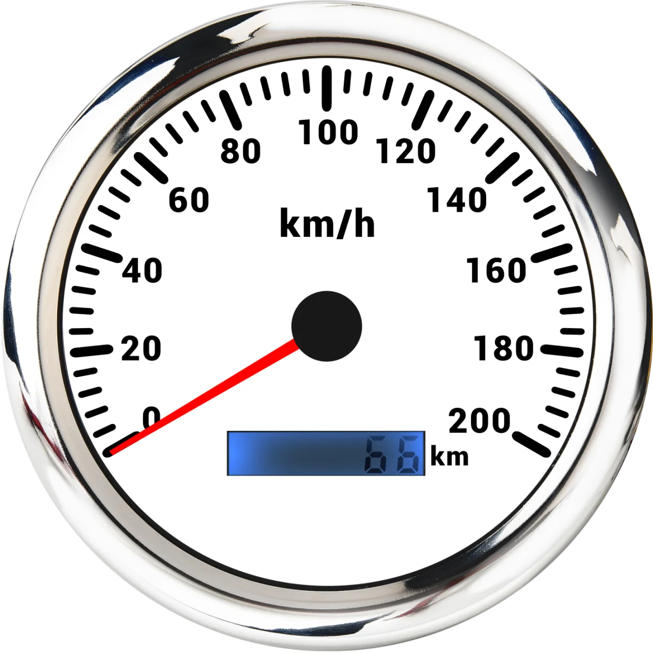 MAIMEIMI 110MM SPeedometer with 7 Color Backlight 0-200KMH Pulse Signal Analogic Pulse Speedometer no GPS for Boat Car 12V24V - Image 3