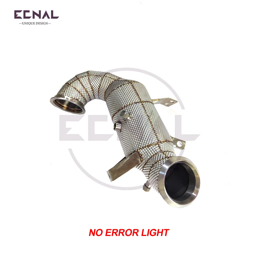 

Ecnal Exhaust No Error Light Downpipe with Catalytic Converter Exhaust Pipe for Mercedes Benz CLA45 GLA45 A45S W177 2.0T 2020+