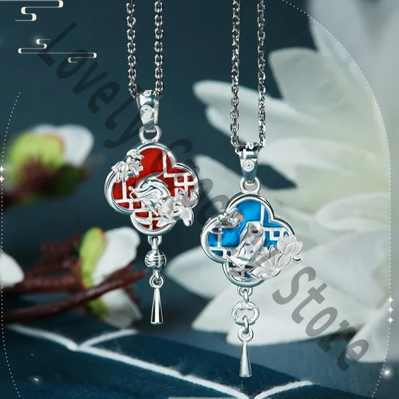 

Anime Grandmaster of Demonic Cultivation WeiWuXian LanWangJi Cosplay Necklace Pendant Jewelry Ornaments Prop Xmas Halloween Gift