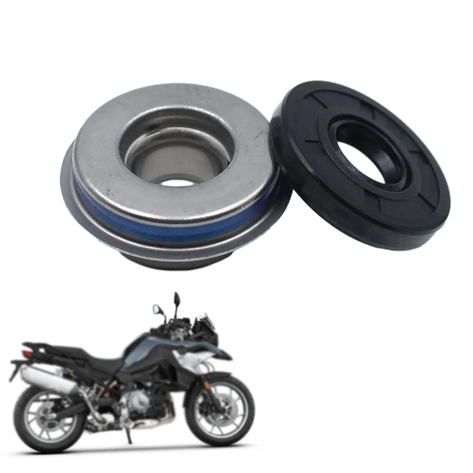 

Motorcycle Water Pump Mechanical Seal Set Metal Pump Oil Seal Stable Performance Direct Replacement for Cooling System Repair