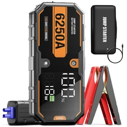 6250A Pro Jump Starter 13L Car Booster Power Bank Portable Charger Auto Starting Device Emergency 12V 26000mah Battery Starter