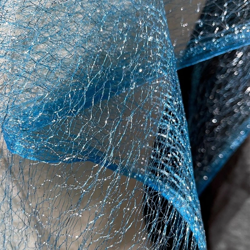 

Curtains Gauze Gradient Fabric Handmade Home Cutout Lace Wedding Gown Couture Backdrop Decor Designer Textile Crafts Materials