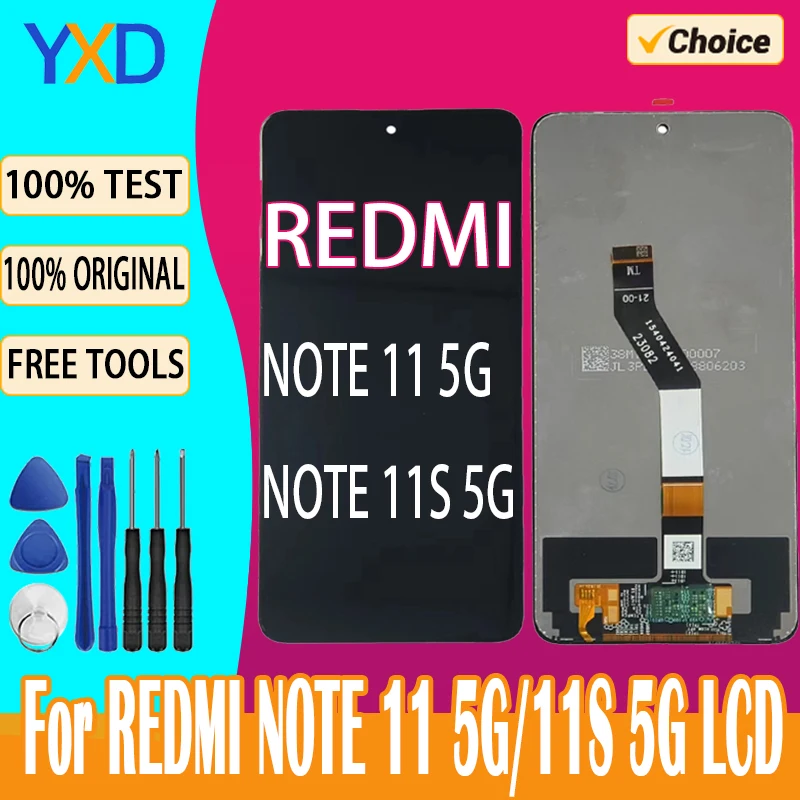 LCD For Xiaomi Redmi Note 11 5G LCD 2201117TG LCD Display Touch Screen Digitizer Assembly For Redmi Note 11S 5G LCD