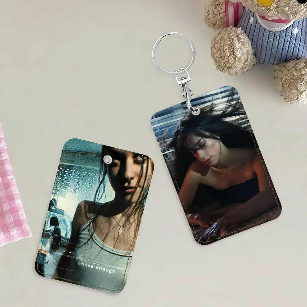 Singer Oklou Card Holder Keychain Key Ring Door Lock Access Protective Case For Security Gift
