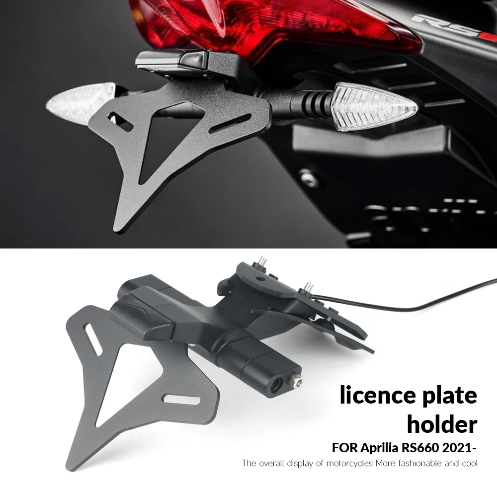 

For Aprilia RS660 rs660 Tuono660 RSV4 2021-2022-2023 Motorcycle License Plate Holder Fender Eliminator Registration Bracket