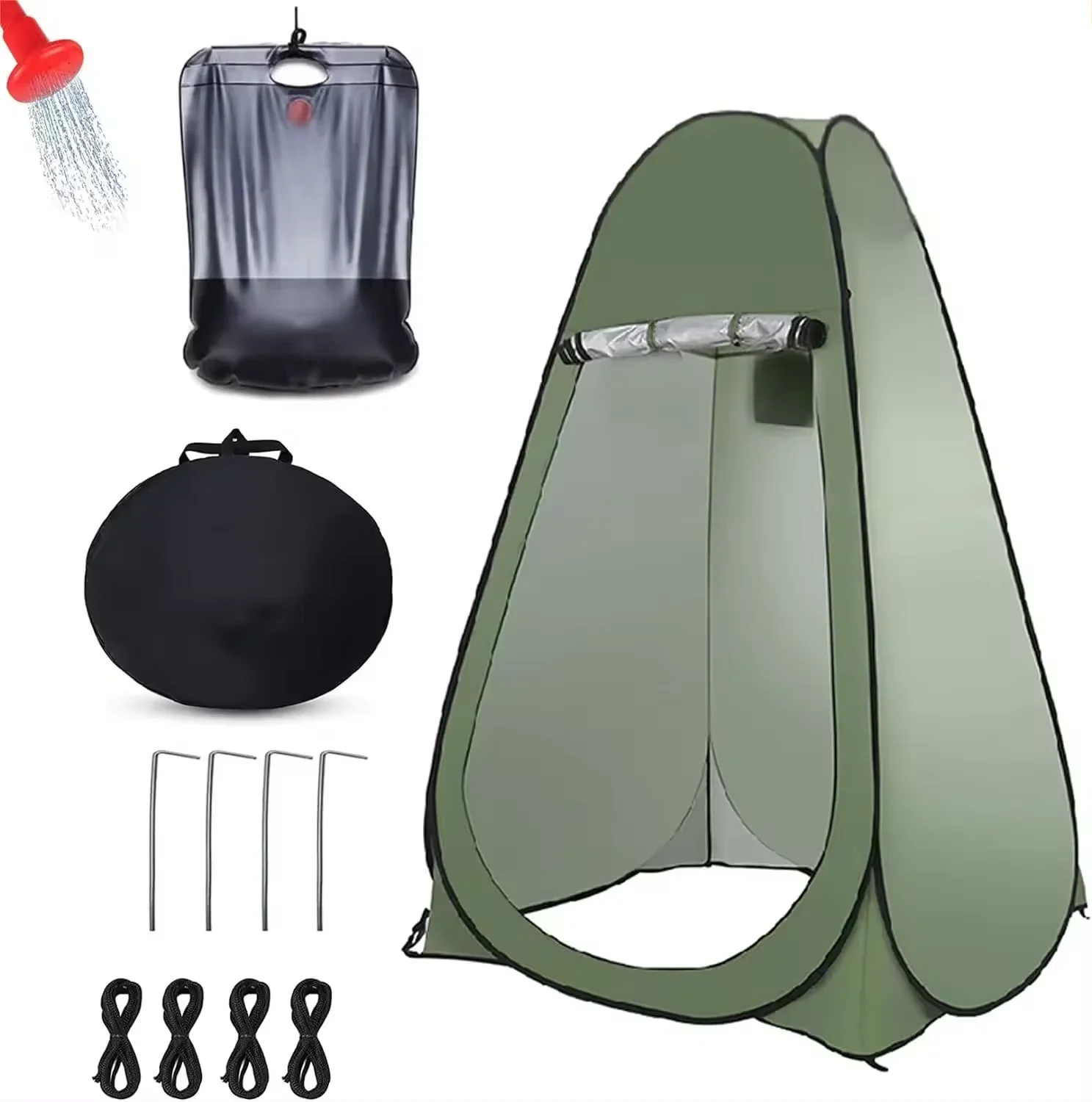 Cuckoo Portable Outdoor Camping Shower Tent Changing Dressing Room Toilet For Beach With Carrying Bag Privacy Tent & Shower Bag