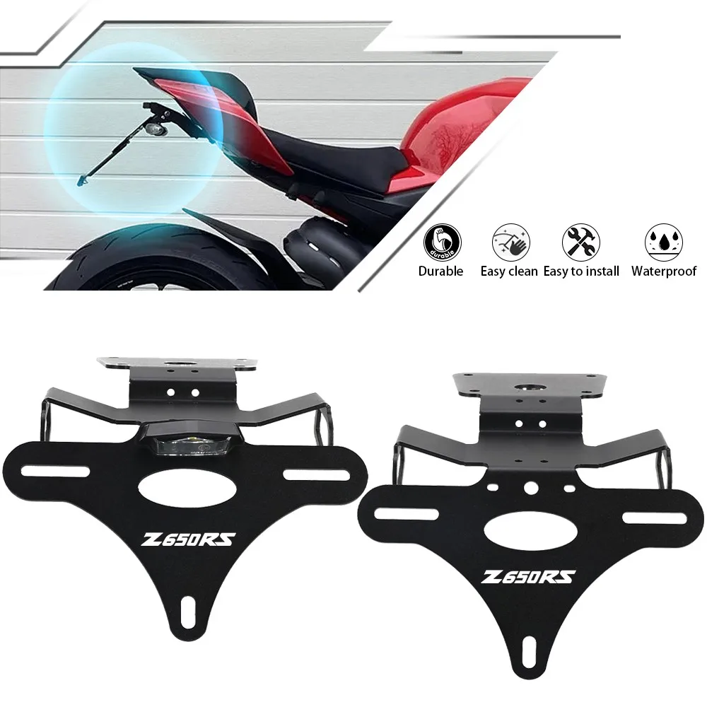 

2025 2024 FOR KAWASAKI Z650RS Motorcycle License Plate Holder Bracket Rear Tail Tidy Fender Eliminator Kit 2021-2023 Z 650 RS