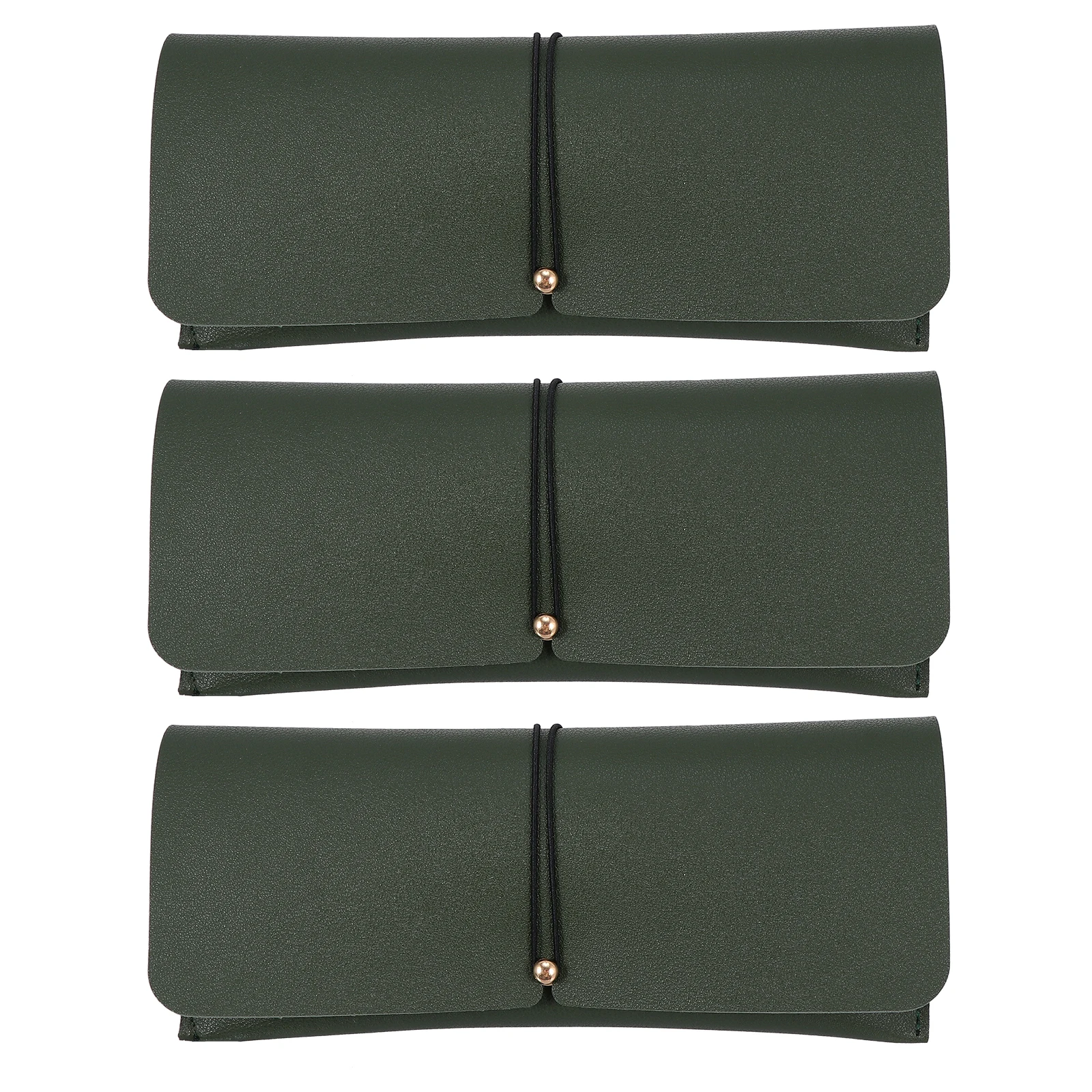 

3 Pcs Glasses Storage Bag Case Eyeglass Fashion Cases Sunglasses Boxes Lightweight Durable PVC Simple Stylish Design