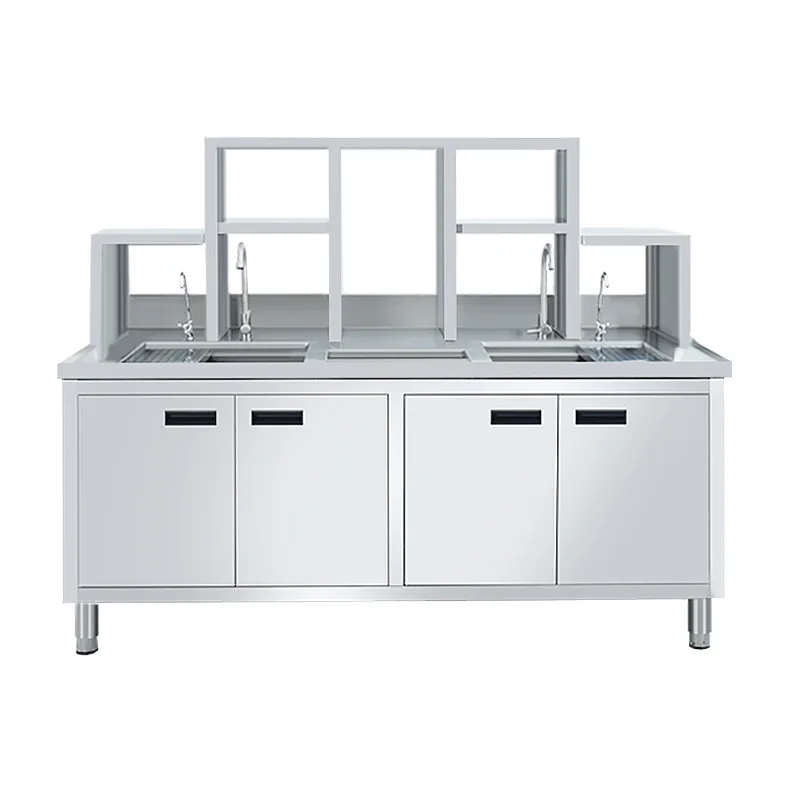 

Milk tea workbench, commercial milk tea shop full set of equipment stainless steel