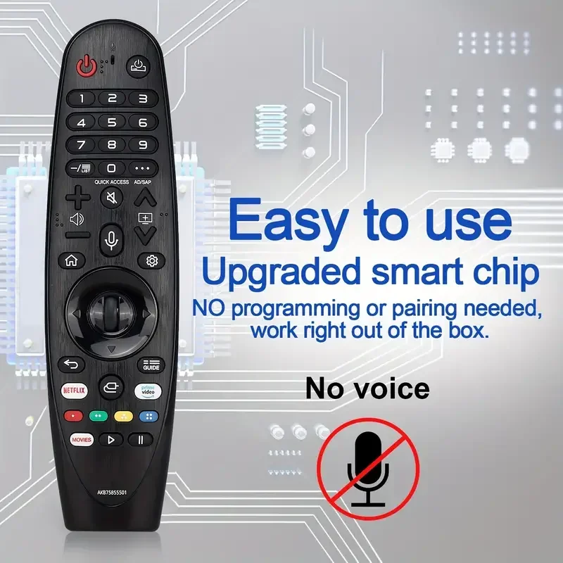 New MR20GA AKB75855501 Universal TV Remote Control Suitable For Smart TV With Netflix Keys