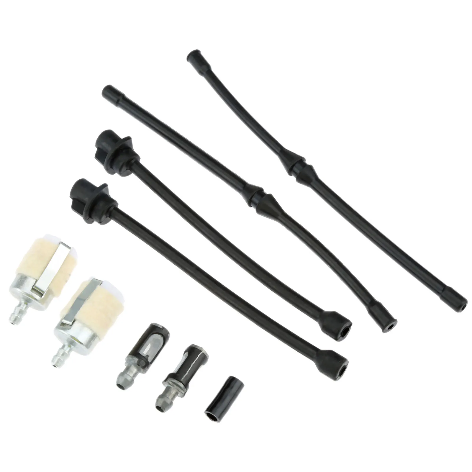8Pcs(4 Sets )Tool Parts Chain Saw Fuel Pipe Oil Pipe Fuel Oil Filter For 52cc 58cc Chainsaw Spare Parts Hose Set 4500/5200/5800