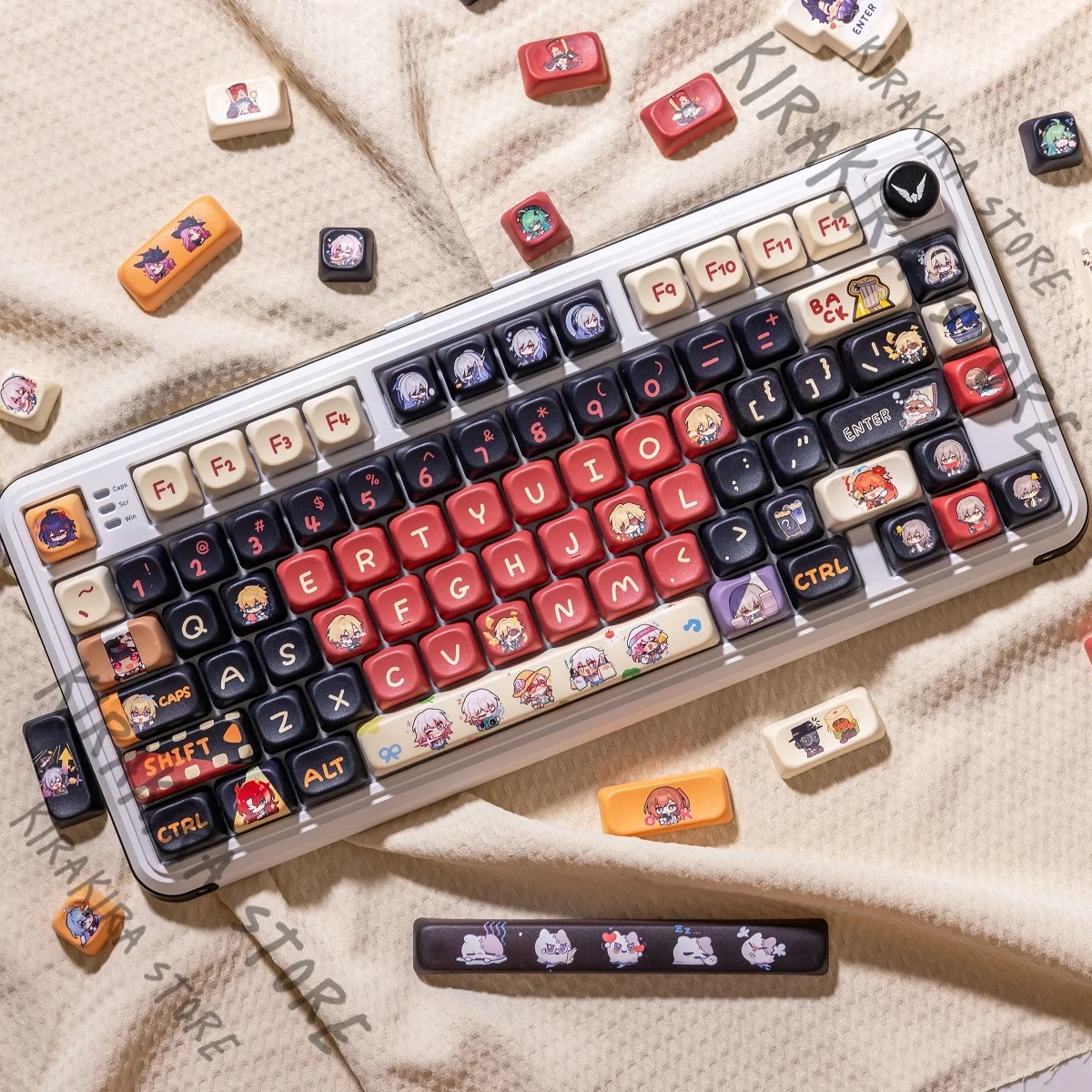 

Honkai: Star Rail Jing Yuan Boothill Anaxa Mydei Firefly Aventurine Anime Keycaps Adorable Mechanical Keyboard Cap Cartoon Gift