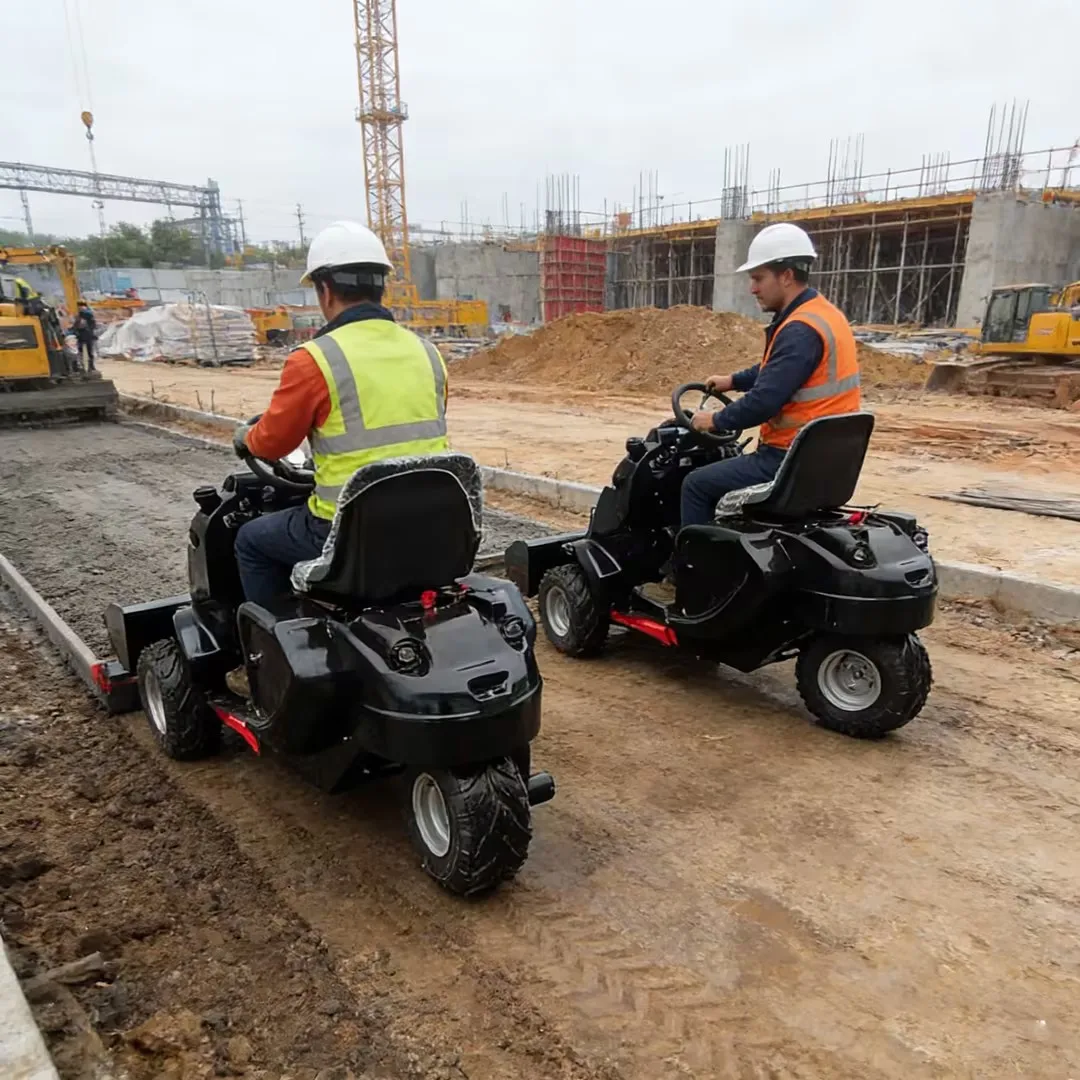 

Micro slip steering loader, wheeled three wheel loader with front loader design 380 kg