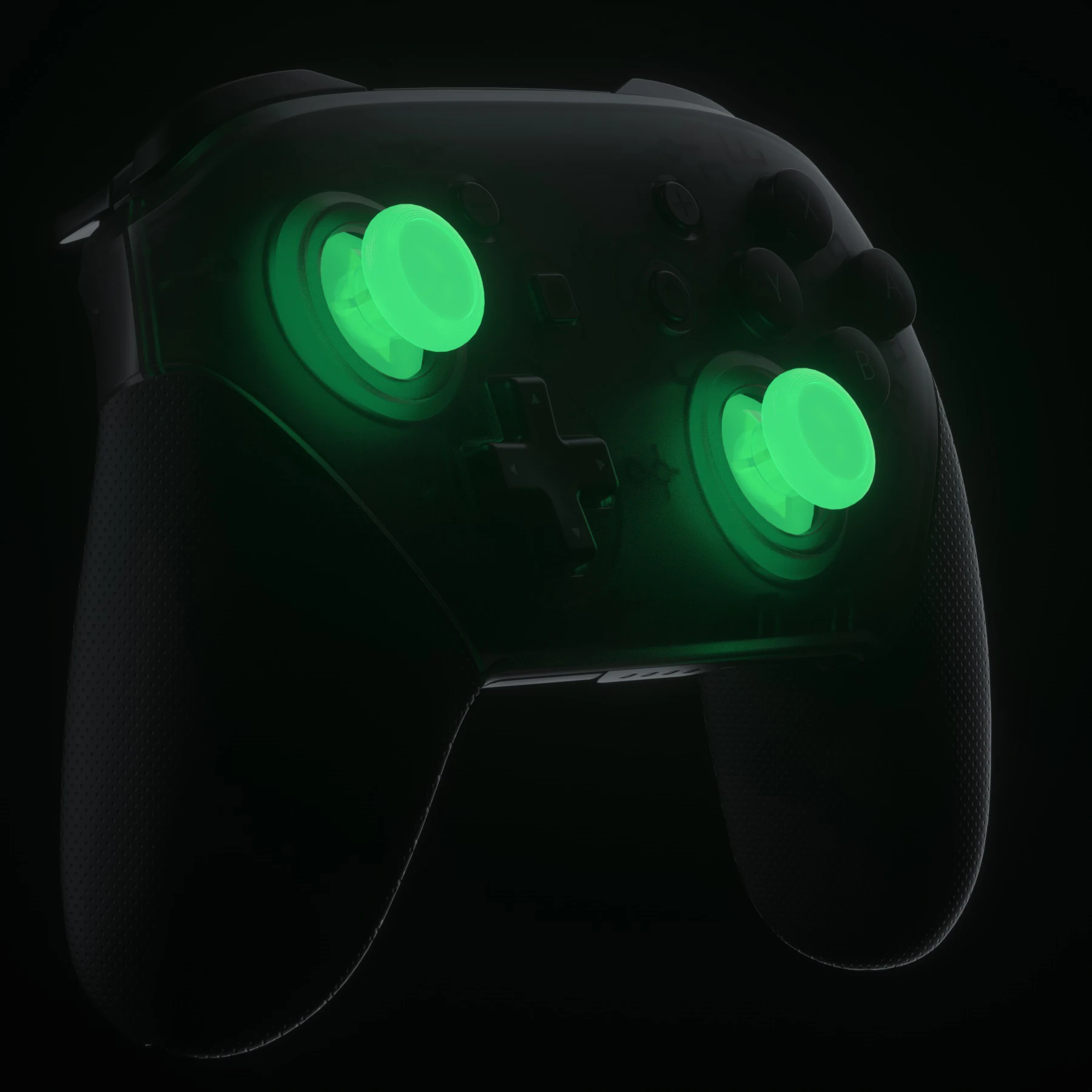 توهج المتطرفة في الظلام الأخضر المزدوج اللون عصا التحكم Thumbsticks التناظرية مع مفك البراغي فيليبس ل NS التبديل برو تحكم