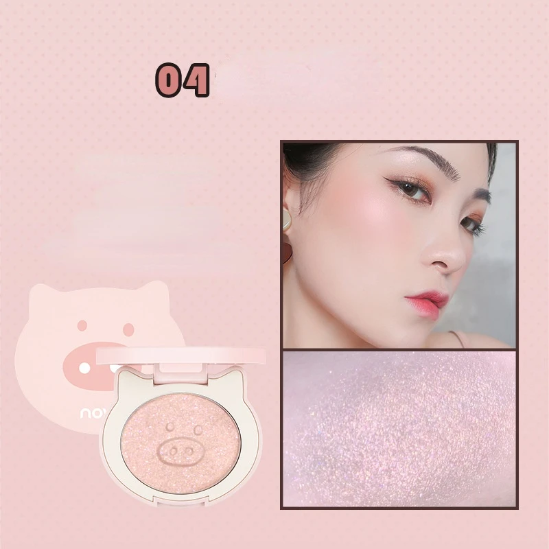 Animal Mashed Potato High Gloss Cosmetic High Gloss Three-dimensional Cosmetic Powder Brightening Complexion Makeup