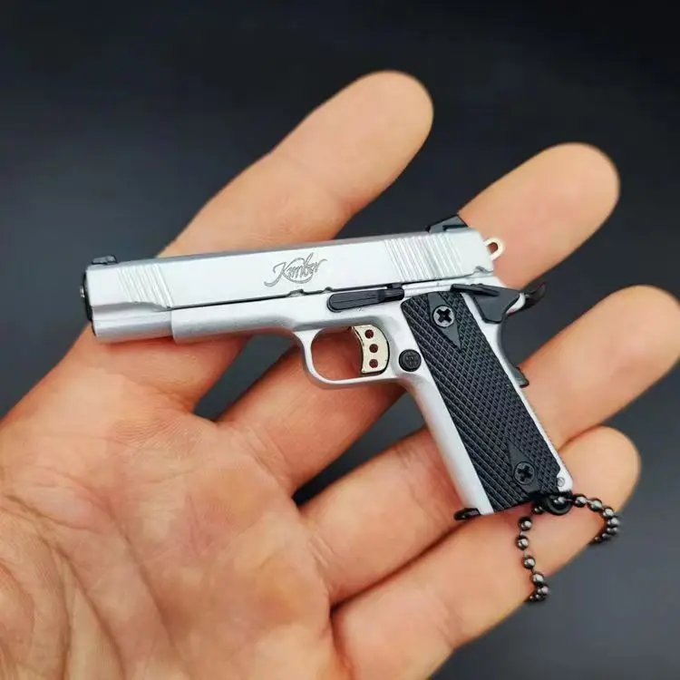 Pubg Metal Gun modelo 1:3 actualizado Kimber 1911 modelo llavero arma falsa regalo para adulto niño juguete arma