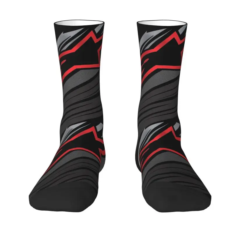 Motocross Enduro Cross Men\'s Crew Socks Unisex Cool Spring Summer Autumn Winter Dress Socks