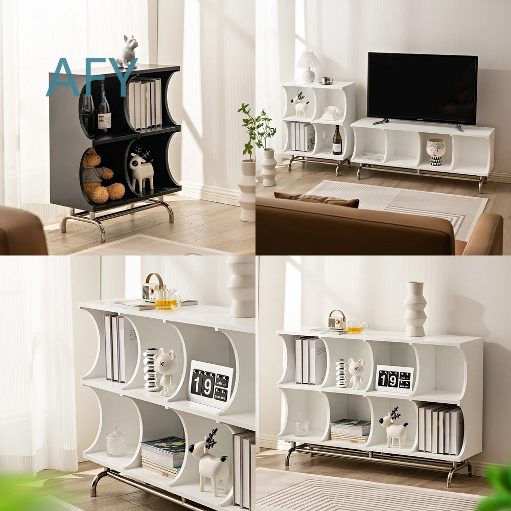 Moisture Resistant Living Room Storage Cabinet for Home Use Nordic Style Ins Aesthetic Stainless Steel Bedside Table Creative
